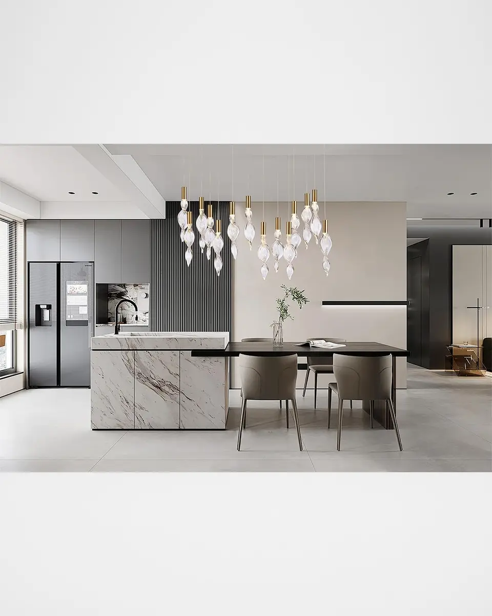 Arabela Lighting Aurora 50" 14-Light LED Linear Chandelier | Thumbnail 5