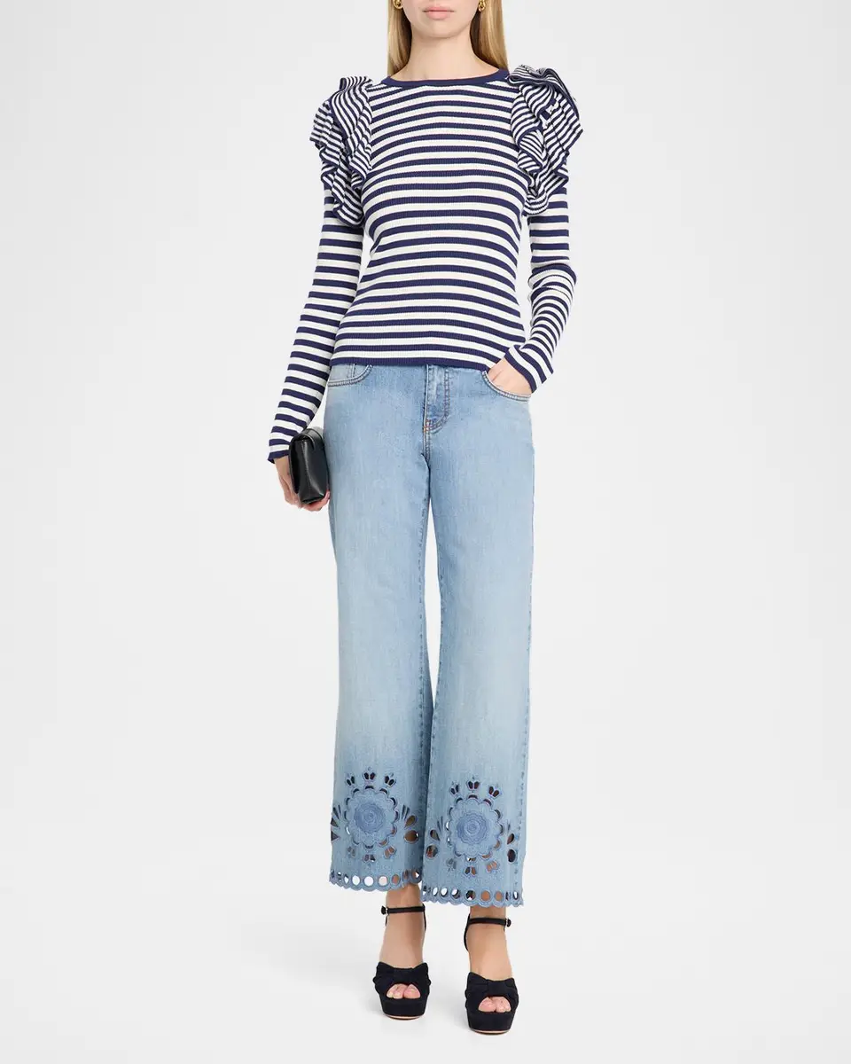 MAISON COMMON Wide-Leg Cutout Denim Pants | Thumbnail 2 MAISON COMMON Wide-Leg Cutout Denim Pants | Thumbnail 2