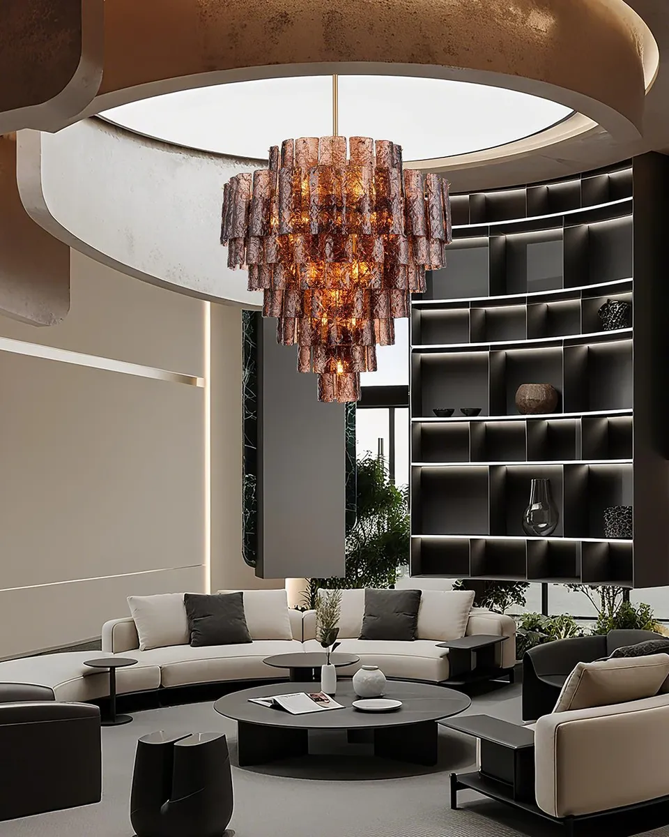 Arabela Lighting Fire and Ice 37" 21-Light Chandelier | Thumbnail 2 Arabela Lighting Fire and Ice 37" 21-Light Chandelier | Thumbnail 2