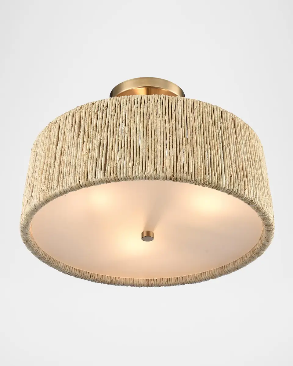 Arabela Lighting Cabana 16" 3-Light Semi-Flush Mount | Thumbnail 2 Arabela Lighting Cabana 16" 3-Light Semi-Flush Mount | Thumbnail 2