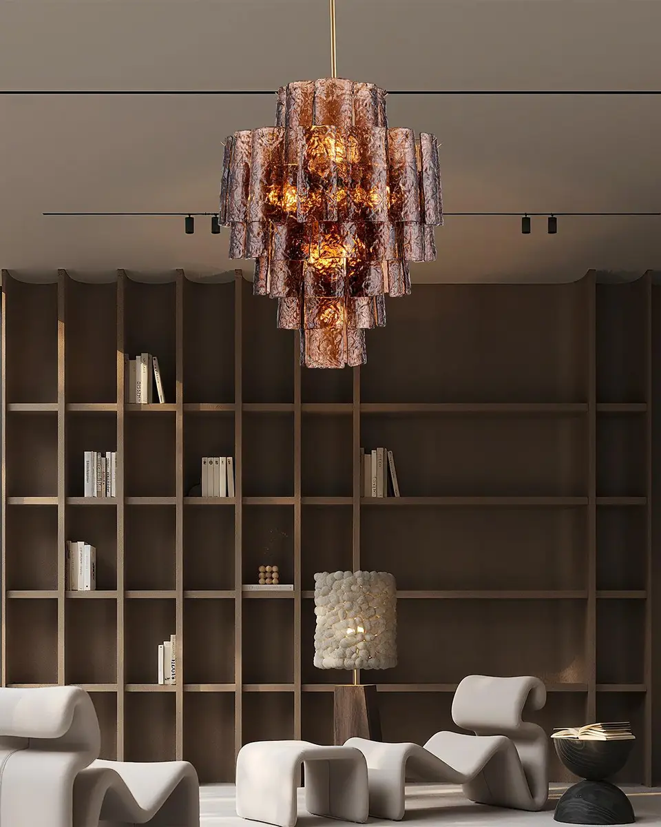 Arabela Lighting Fire and Ice 29" 13-Light Chandelier | Thumbnail 2 Arabela Lighting Fire and Ice 29" 13-Light Chandelier | Thumbnail 2