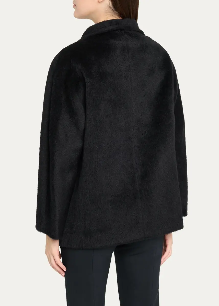 Cinzia Rocca Short Alpaca-Blend Double-Breasted Jacket | Thumbnail 3