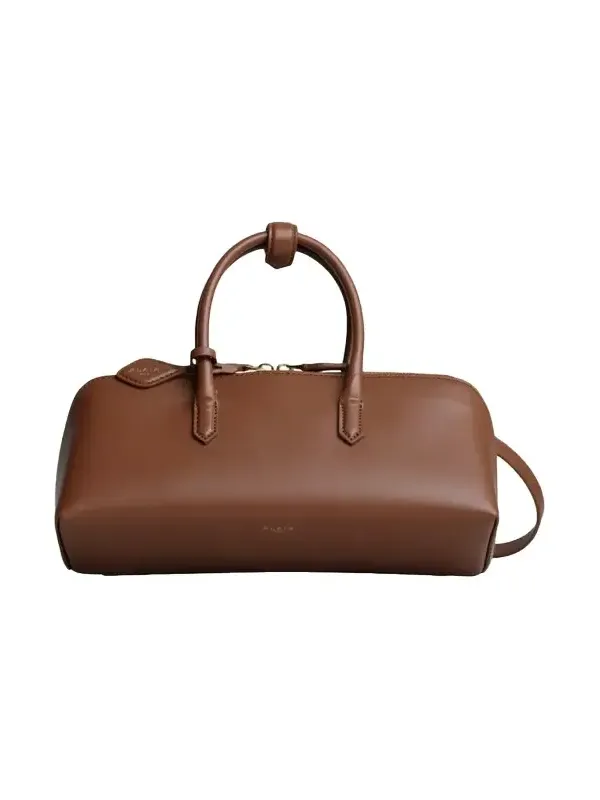 Delta Small Leather Top-Handle Bag