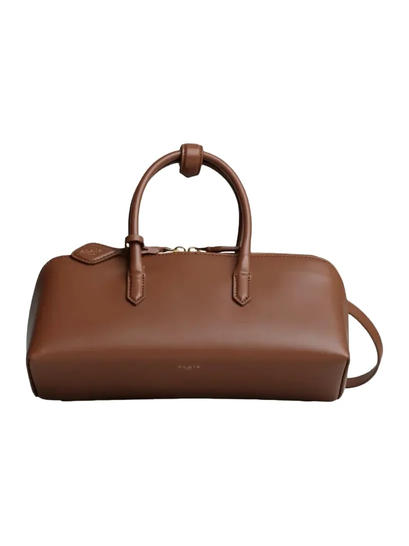 Delta Small Leather Top-Handle Bag