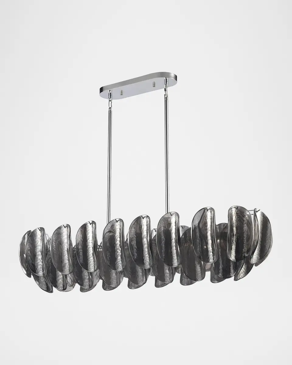 Arabela Lighting Chateau 47" 6-Light Linear Chandelier | Thumbnail 3 Arabela Lighting Chateau 47" 6-Light Linear Chandelier | Thumbnail 3