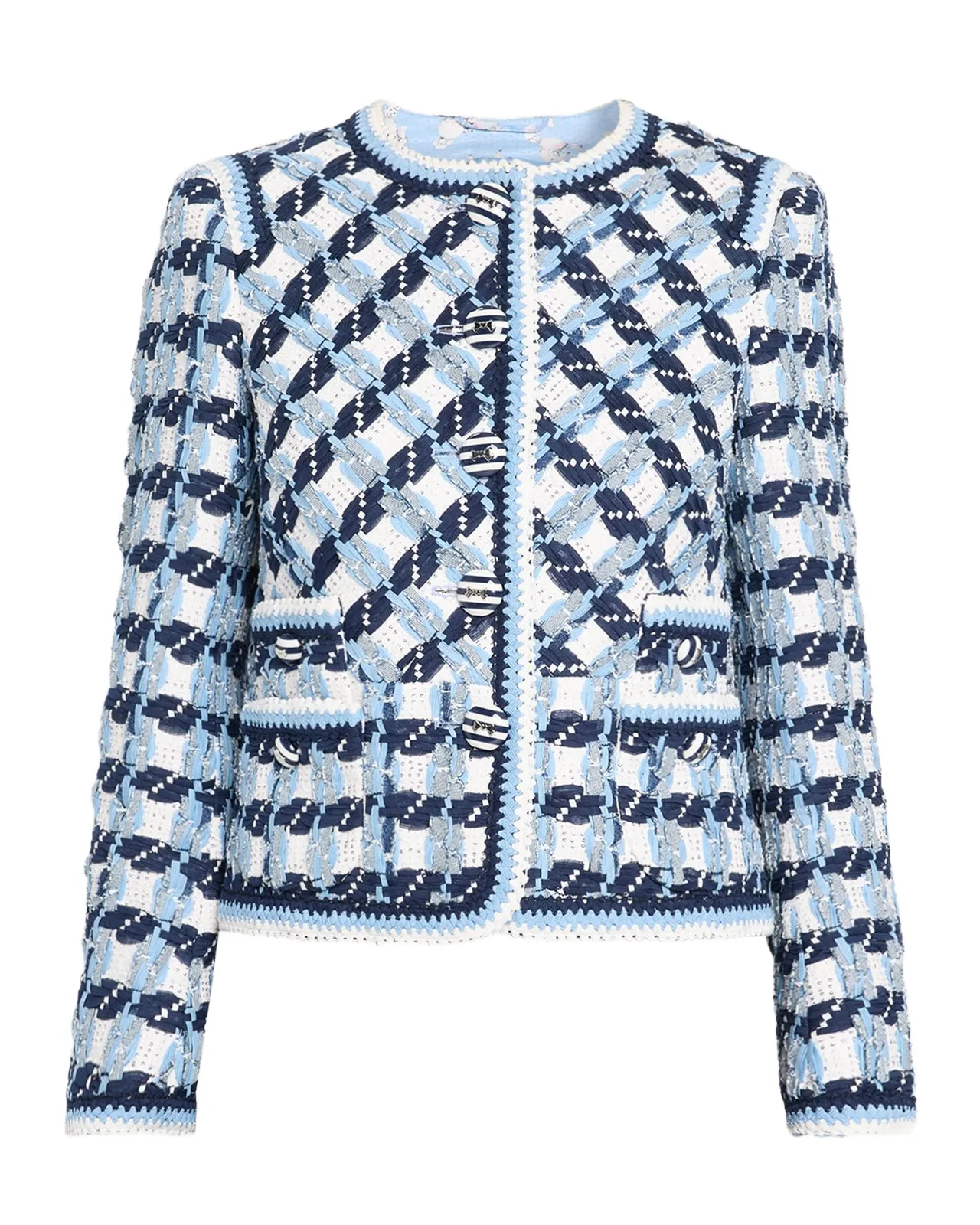 MAISON COMMON Textured Cotton Multi-Weave Jacket