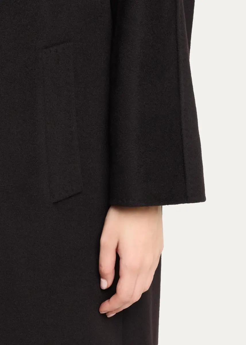 Cinzia Rocca Long Two-Button Notch-Collar Wool Coat | Thumbnail 5