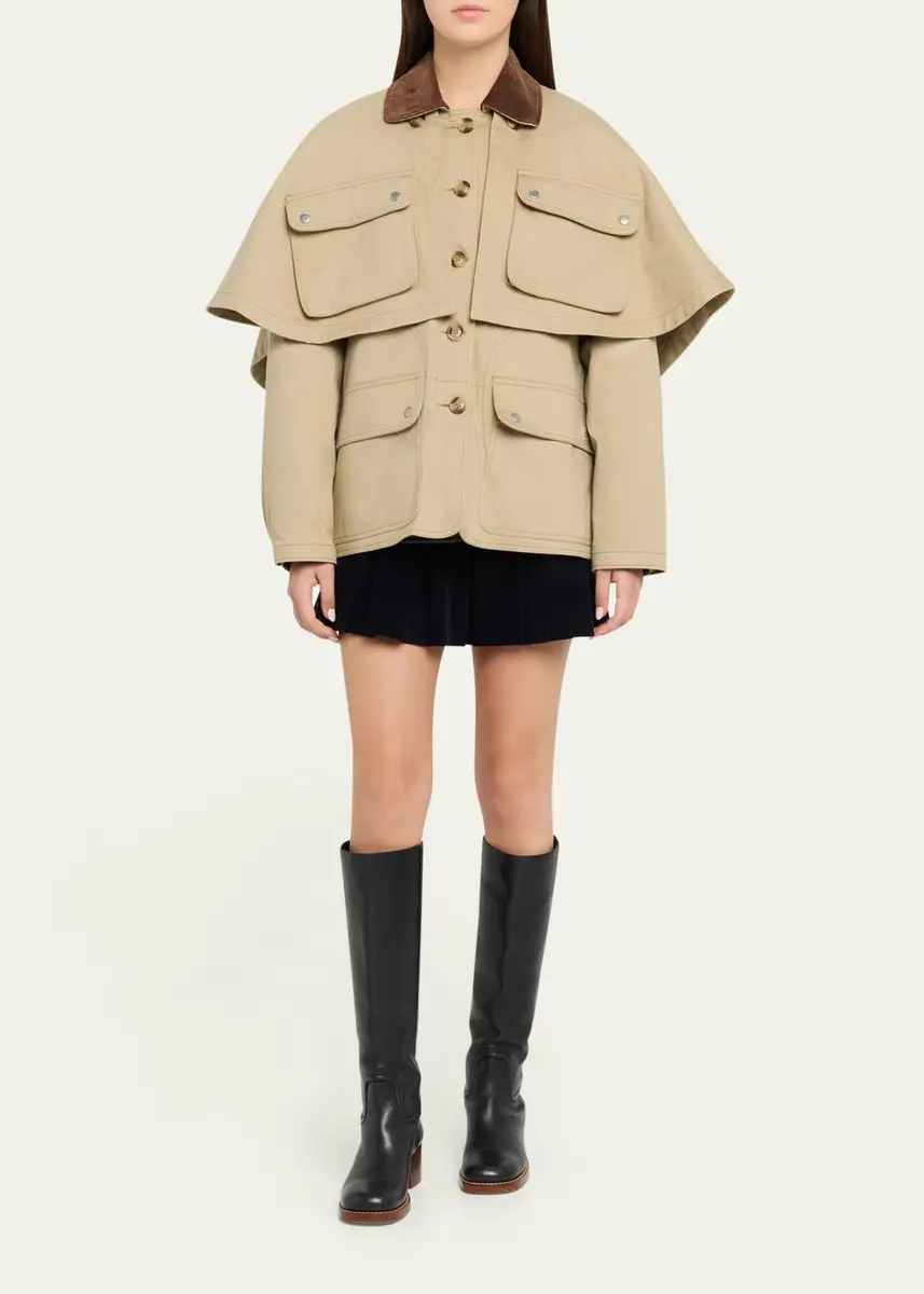 Sea Tristan Double-Layer Jacket with Cape | Thumbnail 2 Sea Tristan Double-Layer Jacket with Cape | Thumbnail 2
