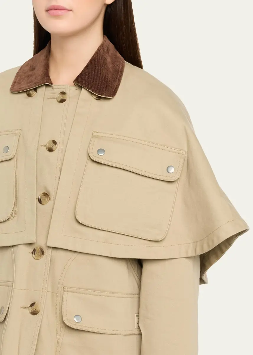 Sea Tristan Double-Layer Jacket with Cape | Thumbnail 5 Sea Tristan Double-Layer Jacket with Cape | Thumbnail 5