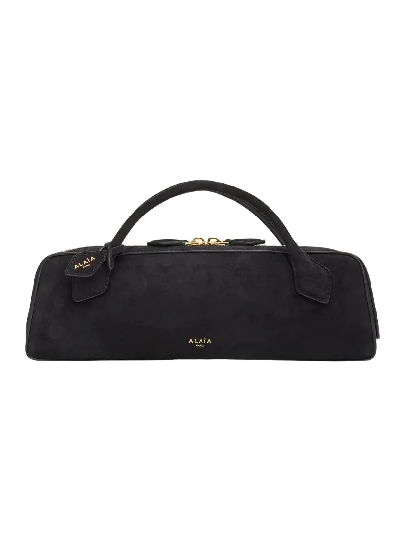 Teckel Top-Handle Bag in Suede and Leather Teckel Top-Handle Bag in Suede and Leather