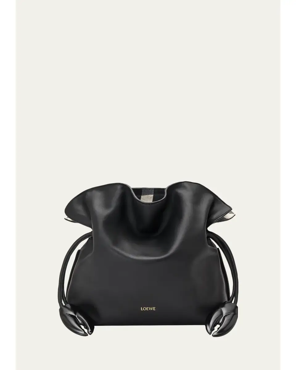 Loewe Flamenco Leather Claw-Embellished Clutch Bag | Thumbnail 4