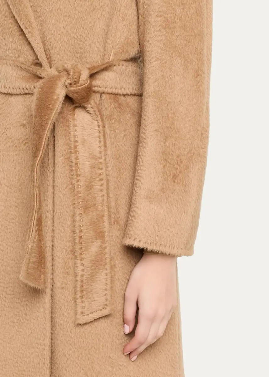 Cinzia Rocca Long Belted Notch-Collar Wool-Blend Coat | Thumbnail 5 Cinzia Rocca Long Belted Notch-Collar Wool-Blend Coat | Thumbnail 5