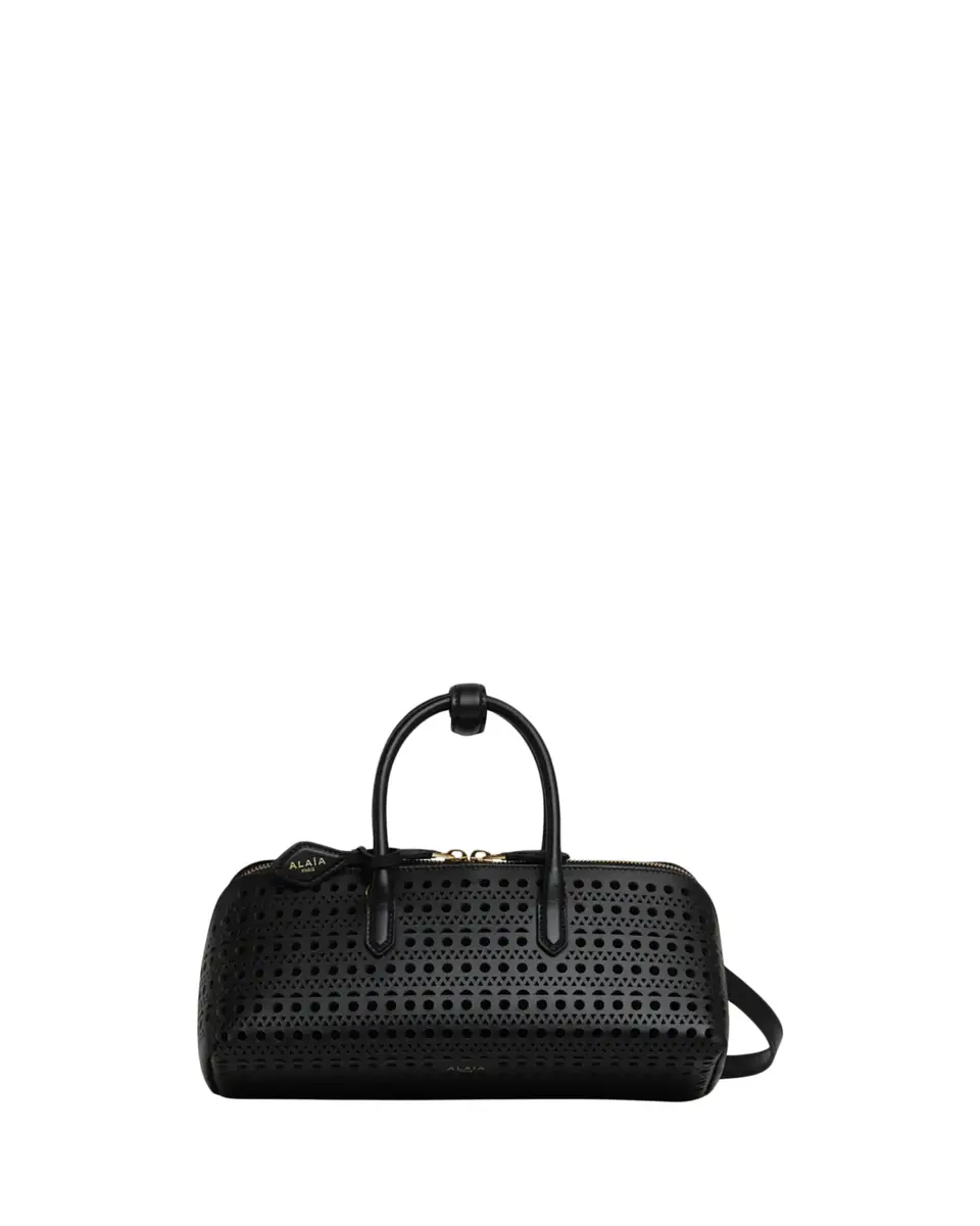Alaïa Delta Small Perforated Leather Top-Handle Bag | Thumbnail 2 Alaïa Delta Small Perforated Leather Top-Handle Bag | Thumbnail 2