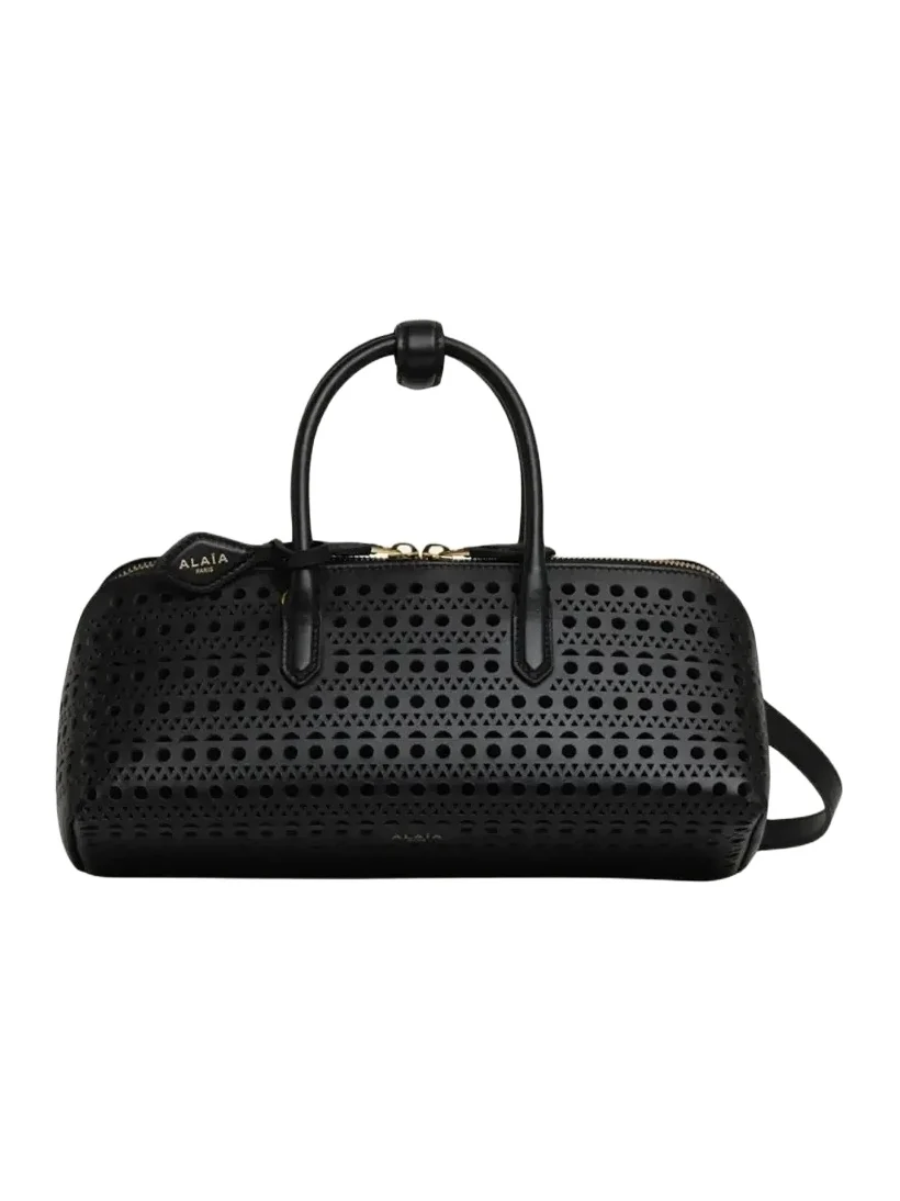 Delta Small Perforated Leather Top-Handle Bag Delta Small Perforated Leather Top-Handle Bag
