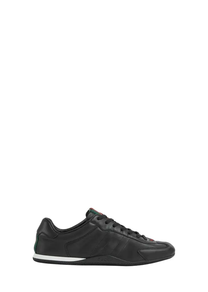 Gucci Men's Shift Leather Low-Top Sneakers | Image 1 Gucci Men's Shift Leather Low-Top Sneakers | Image 1