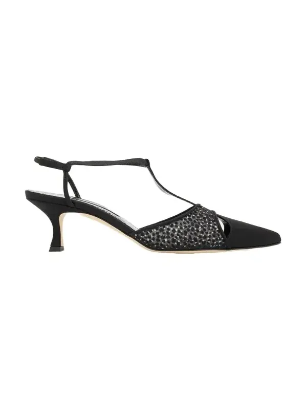 50mm Turgimodla Laser-Cut Suede T-Strap Pumps 50mm Turgimodla Laser-Cut Suede T-Strap Pumps