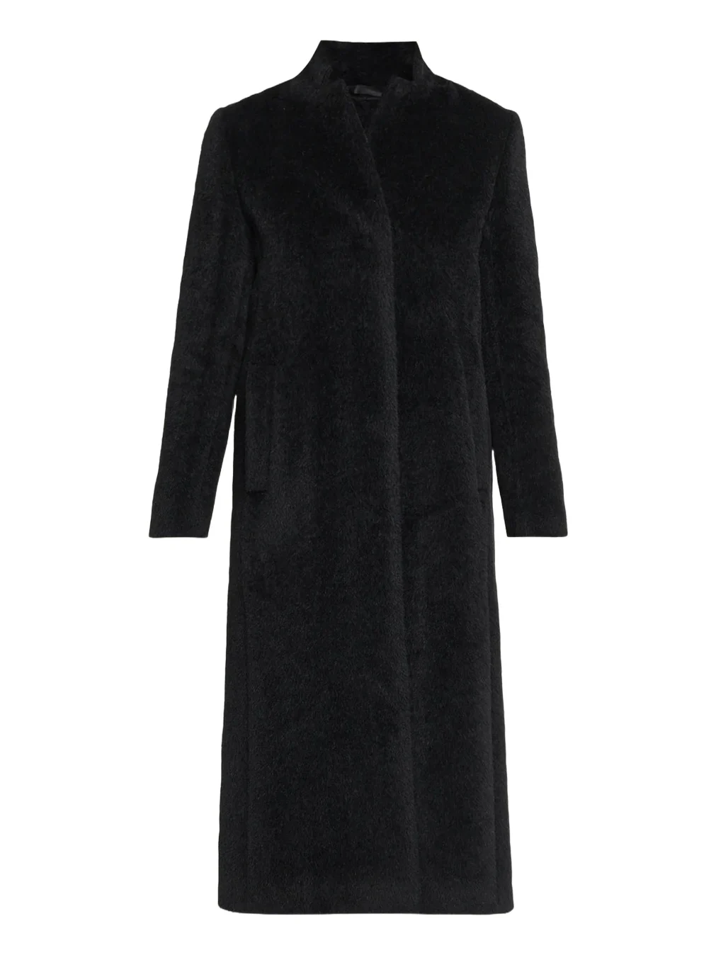 Long Stand-Collar Alpaca Wool Coat Long Stand-Collar Alpaca Wool Coat