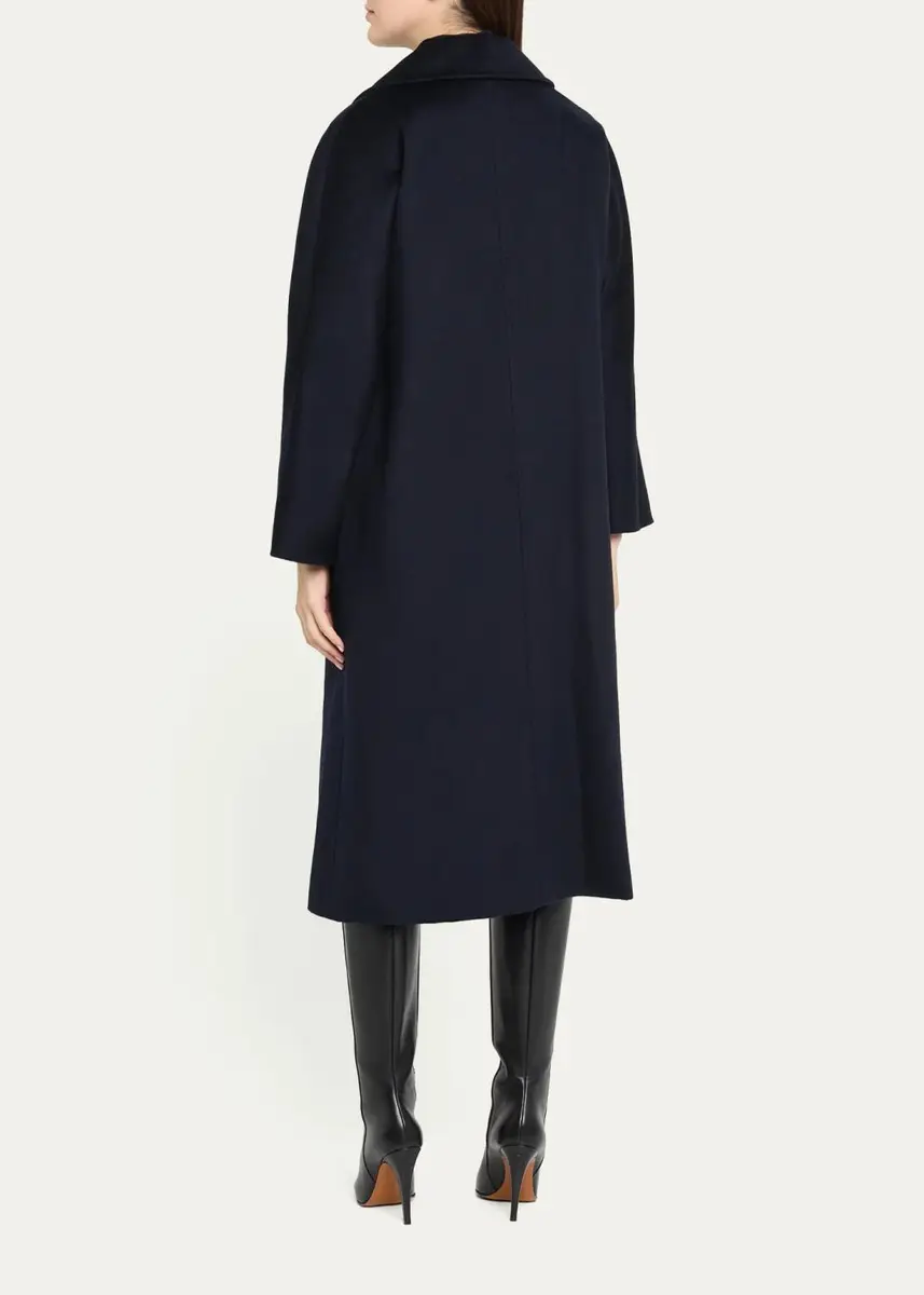 Cinzia Rocca Long Two-Button Notch-Collar Wool Coat | Thumbnail 3 Cinzia Rocca Long Two-Button Notch-Collar Wool Coat | Thumbnail 3
