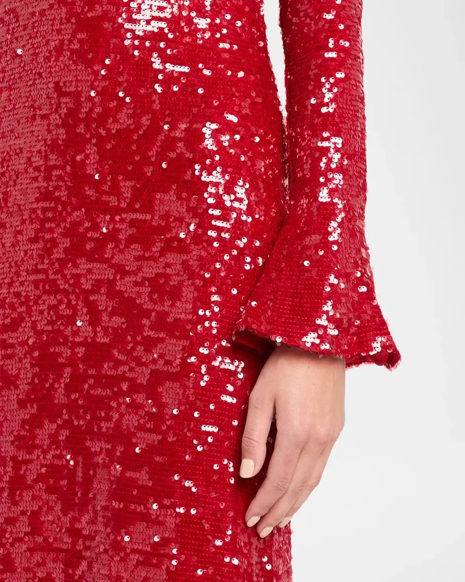 Lapointe Sequined Viscose Flare-Sleeve Maxi Dress | Thumbnail 5 Lapointe Sequined Viscose Flare-Sleeve Maxi Dress | Thumbnail 5