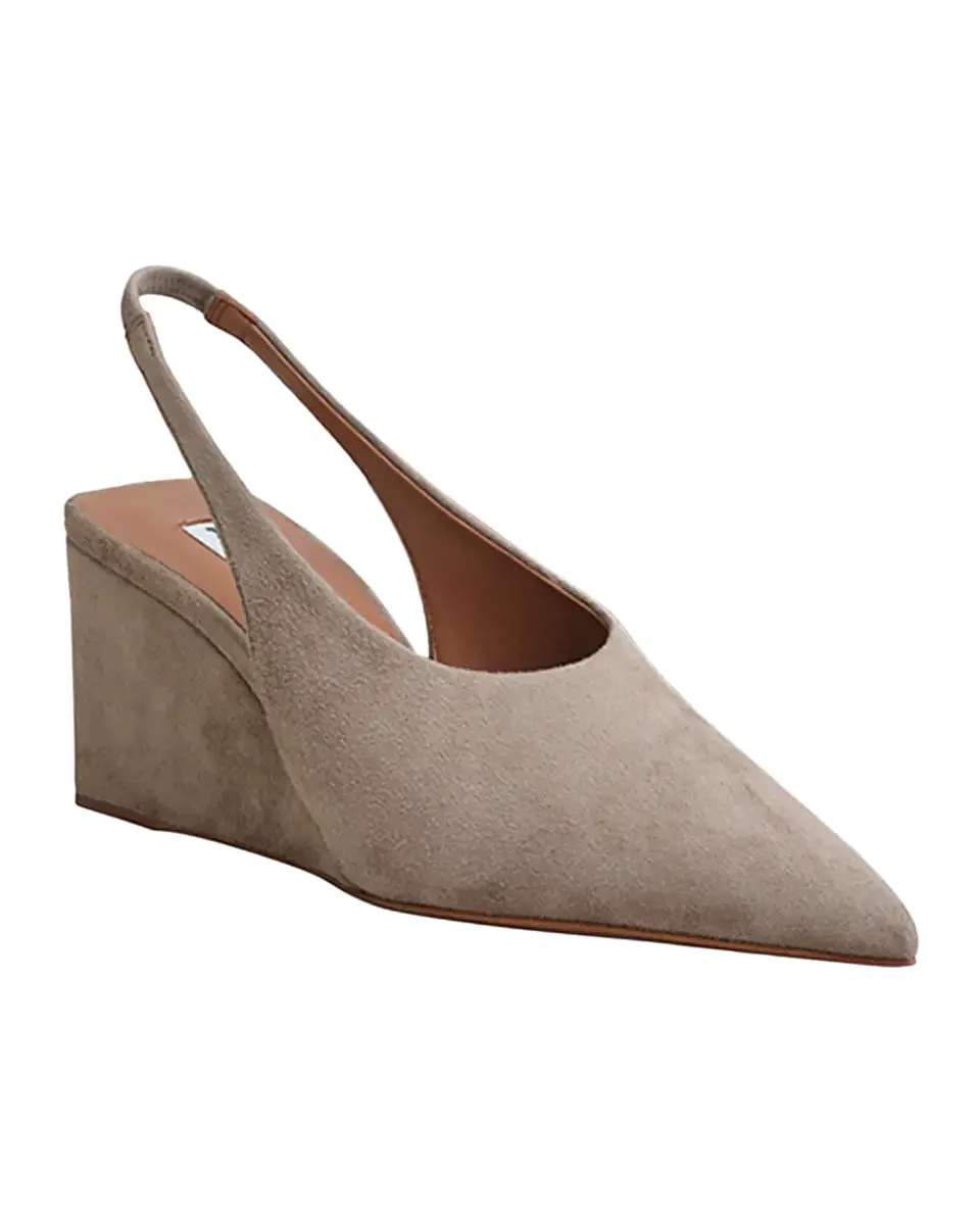 Alaïa 75mm Cube Suede Slingback Pumps | Thumbnail 2 Alaïa 75mm Cube Suede Slingback Pumps | Thumbnail 2