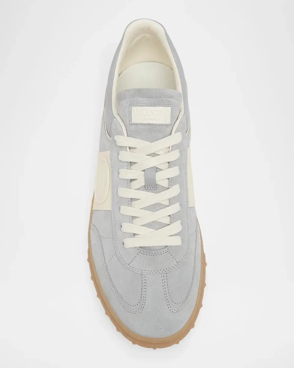 Valentino Garavani Colorblocked Suede Low-Top Sneakers | Thumbnail 5 Valentino Garavani Colorblocked Suede Low-Top Sneakers | Thumbnail 5