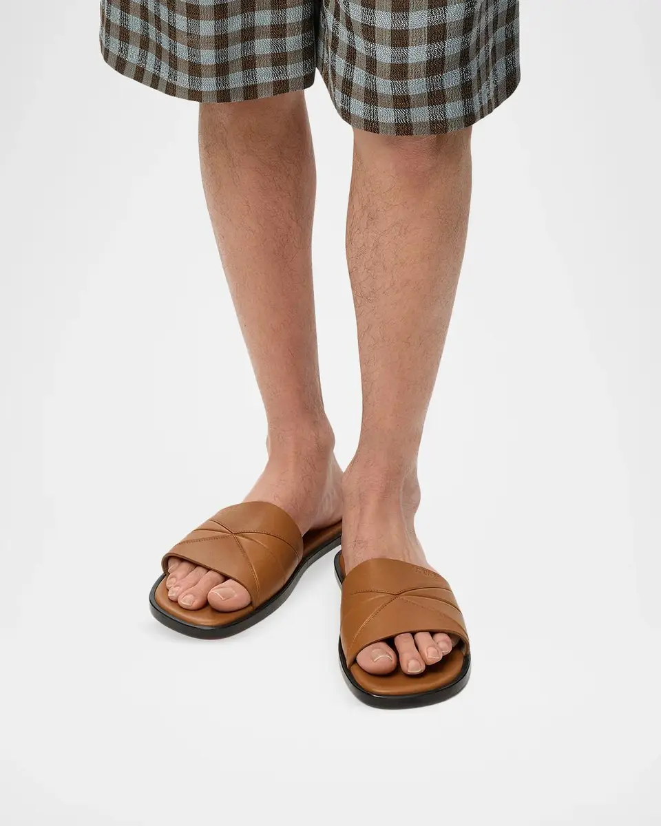 Loewe Men's Leather Slides | Thumbnail 2 Loewe Men's Leather Slides | Thumbnail 2