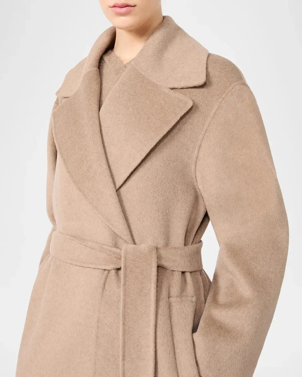 Max Mara Carisma Wool-Cashmere Wrap Coat With Scarf | Thumbnail 5 Max Mara Carisma Wool-Cashmere Wrap Coat With Scarf | Thumbnail 5