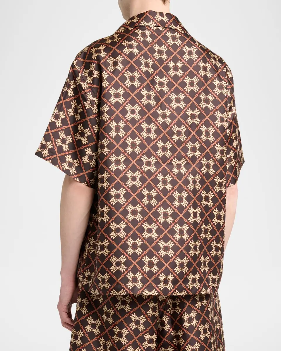 AMIRI Men's Silk MA Quad Camp Shirt | Thumbnail 3 AMIRI Men's Silk MA Quad Camp Shirt | Thumbnail 3