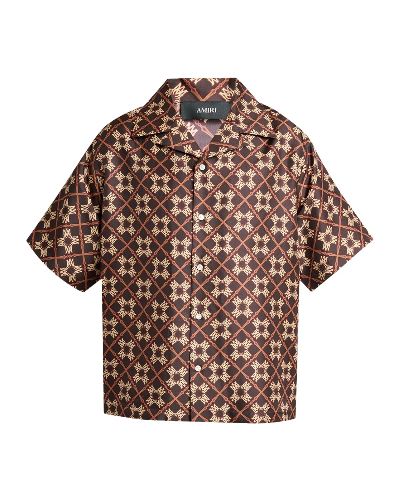 AMIRI Men's Silk MA Quad Camp Shirt