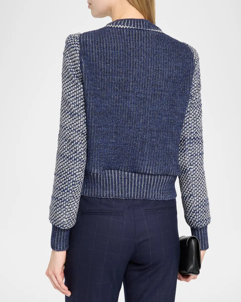MAISON COMMON Metallic Tweed Bomber Jacket | Thumbnail 3 MAISON COMMON Metallic Tweed Bomber Jacket | Thumbnail 3