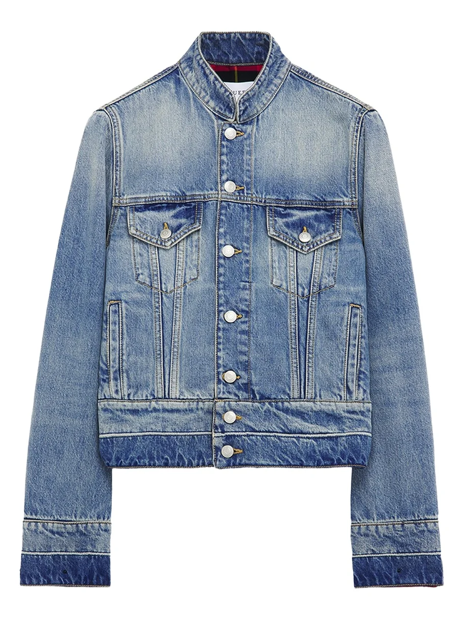Men's Band-Collar Denim Jacket Men's Band-Collar Denim Jacket