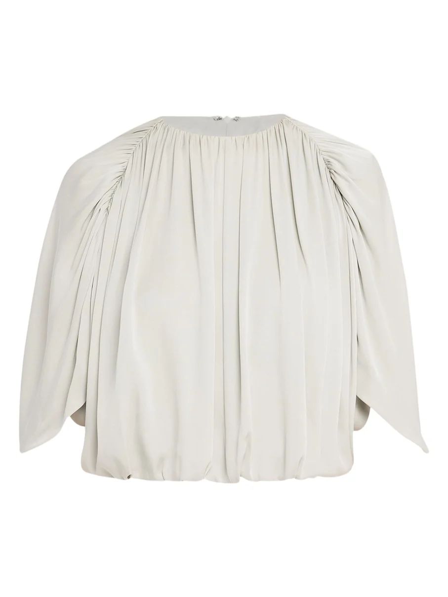 Gathered Cape Bubble Top