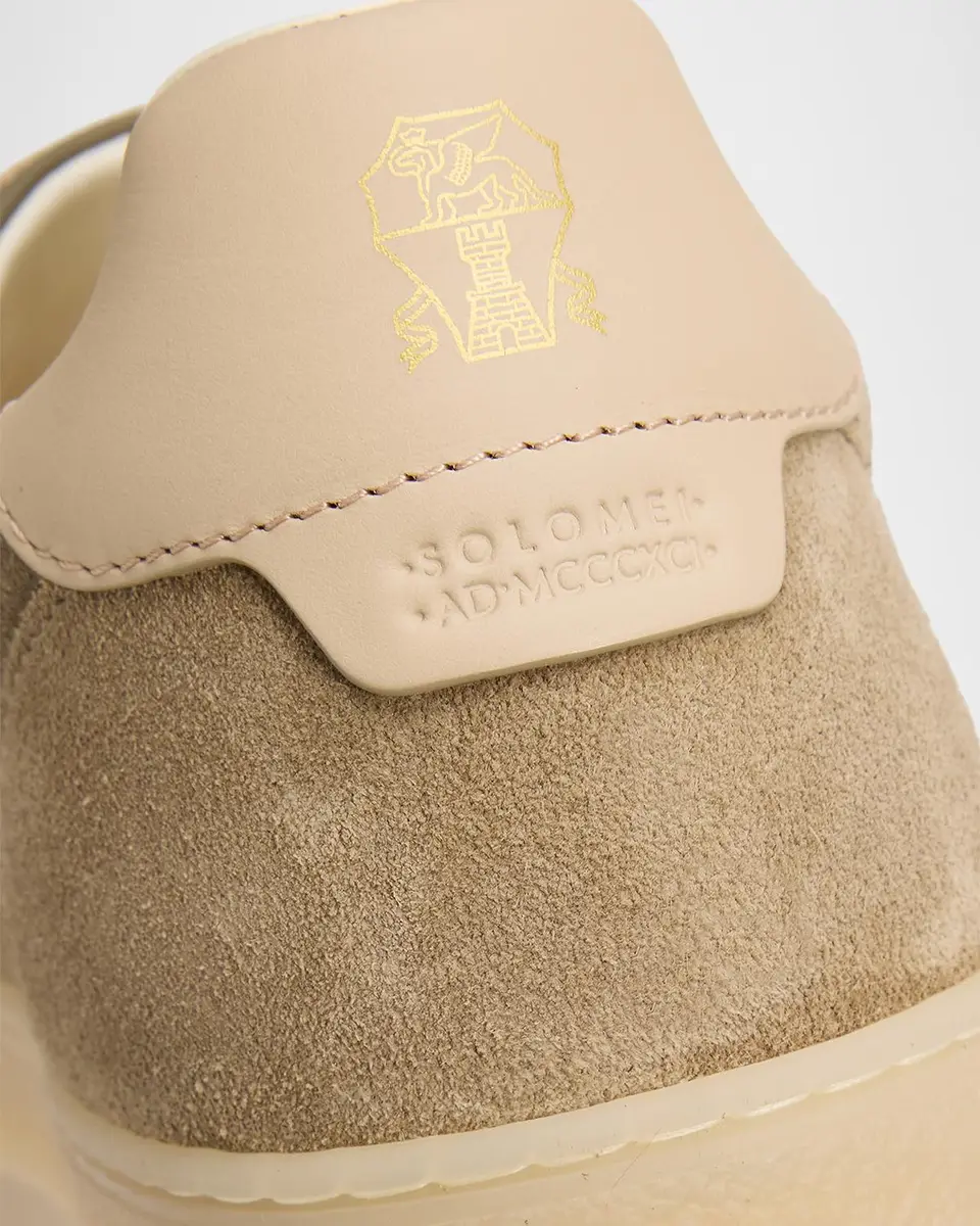 Brunello Cucinelli Men's Suede T-Toe Low-Top Sneakers | Thumbnail 5 Brunello Cucinelli Men's Suede T-Toe Low-Top Sneakers | Thumbnail 5