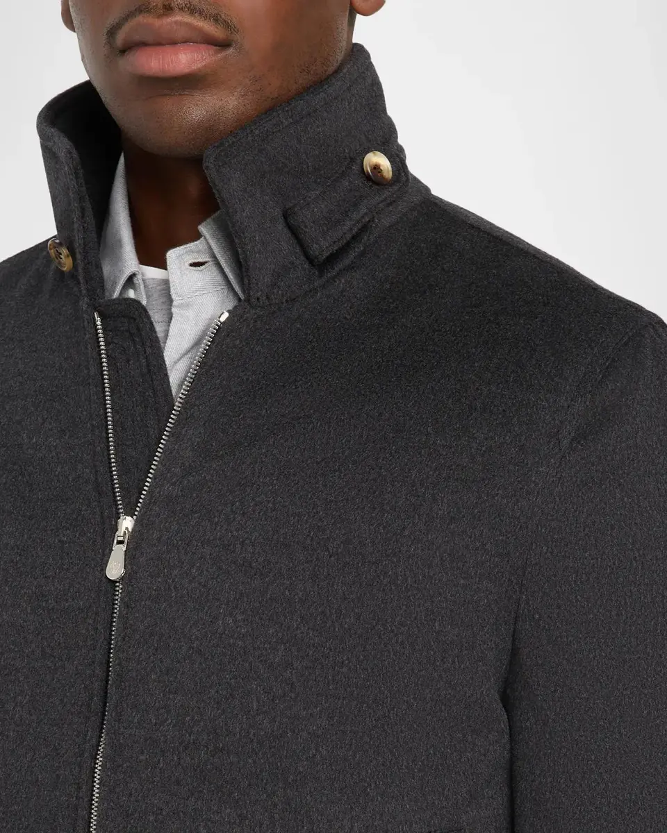 Brunello Cucinelli Men's Stretch-Jersey Jacket | Thumbnail 5