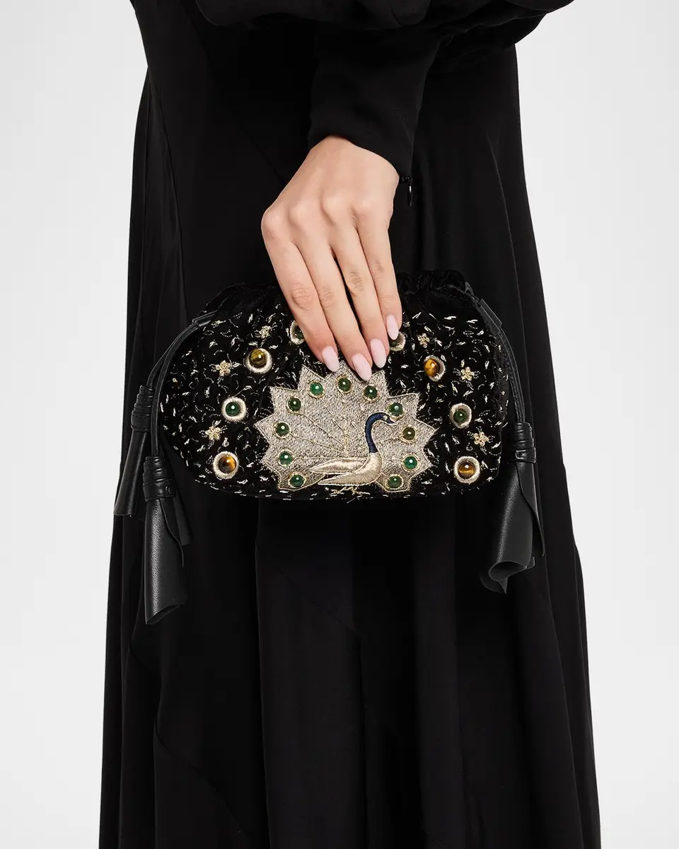 Zimmermann Cloud 91 Embroidered Velvet Clutch Bag | Thumbnail 2 Zimmermann Cloud 91 Embroidered Velvet Clutch Bag | Thumbnail 2