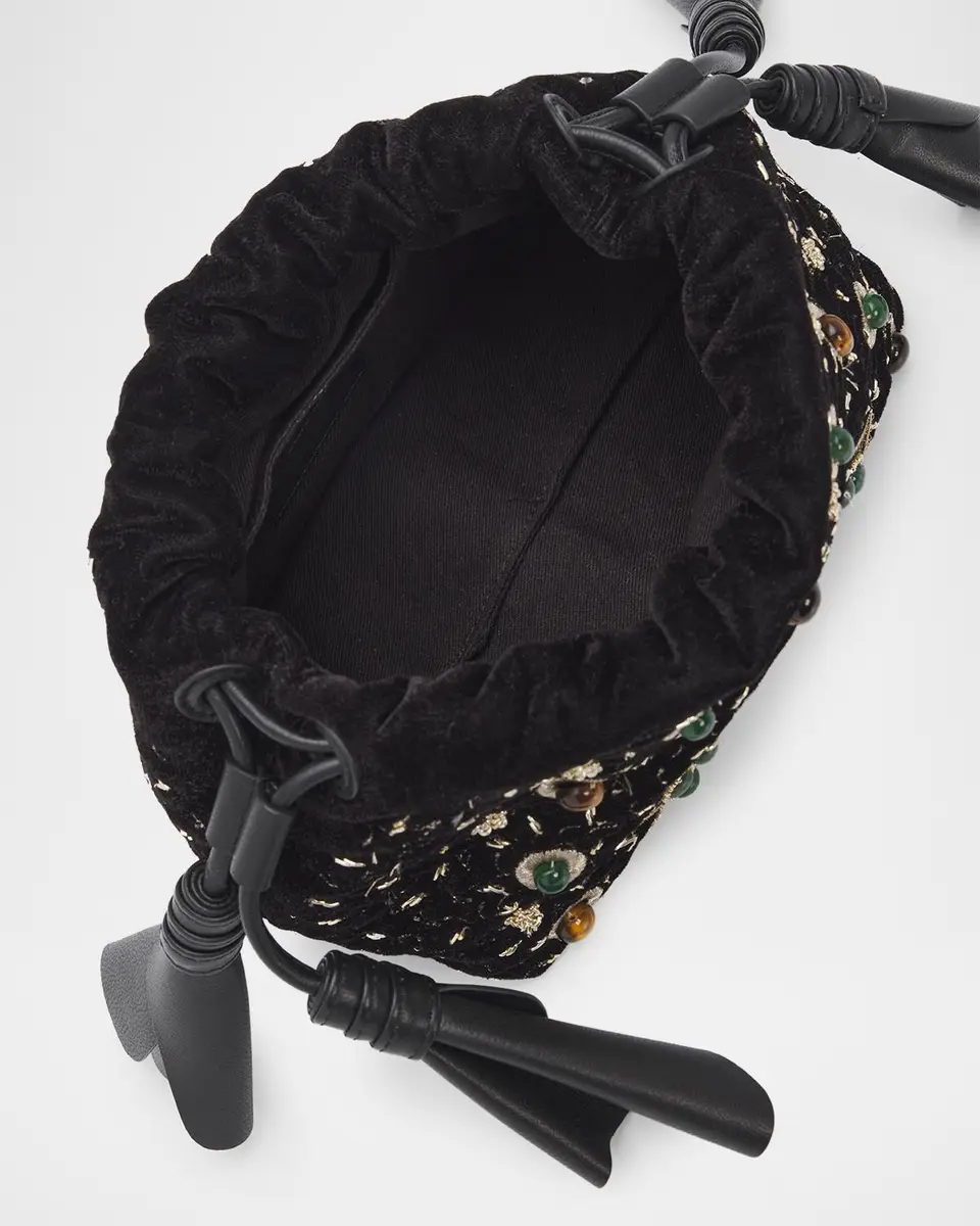 Zimmermann Cloud 91 Embroidered Velvet Clutch Bag | Thumbnail 4 Zimmermann Cloud 91 Embroidered Velvet Clutch Bag | Thumbnail 4