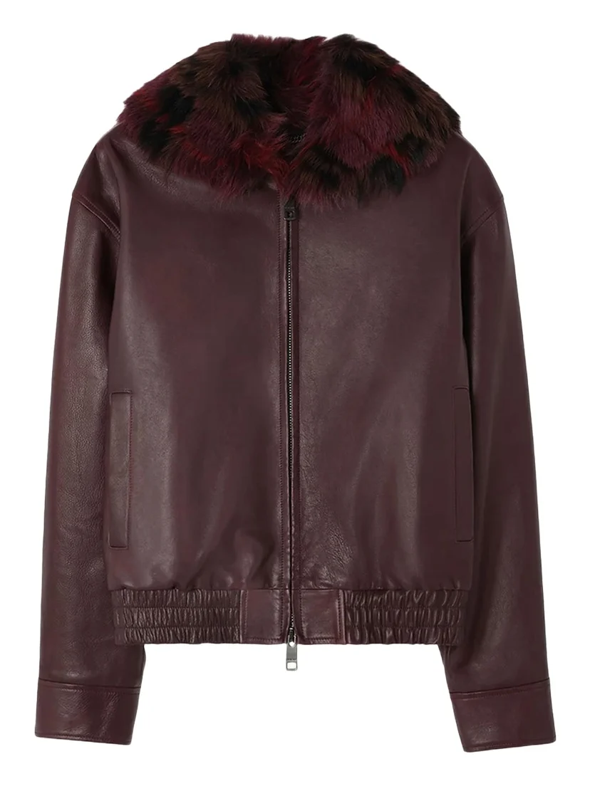 Men's Latchford Shearling-Collar Leather Jacket Men's Latchford Shearling-Collar Leather Jacket