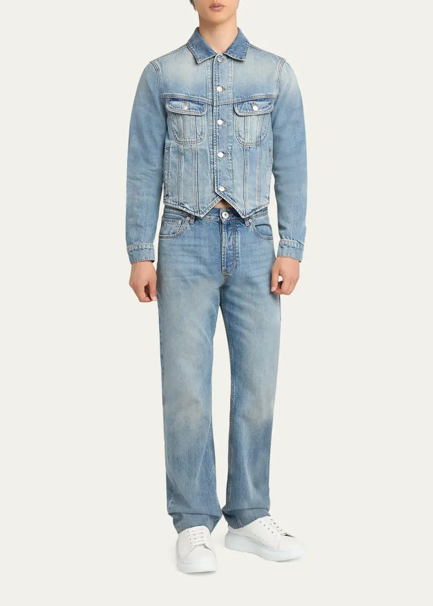 Alexander McQueen Men's Francis Straight-Leg Jeans | Thumbnail 2 Alexander McQueen Men's Francis Straight-Leg Jeans | Thumbnail 2
