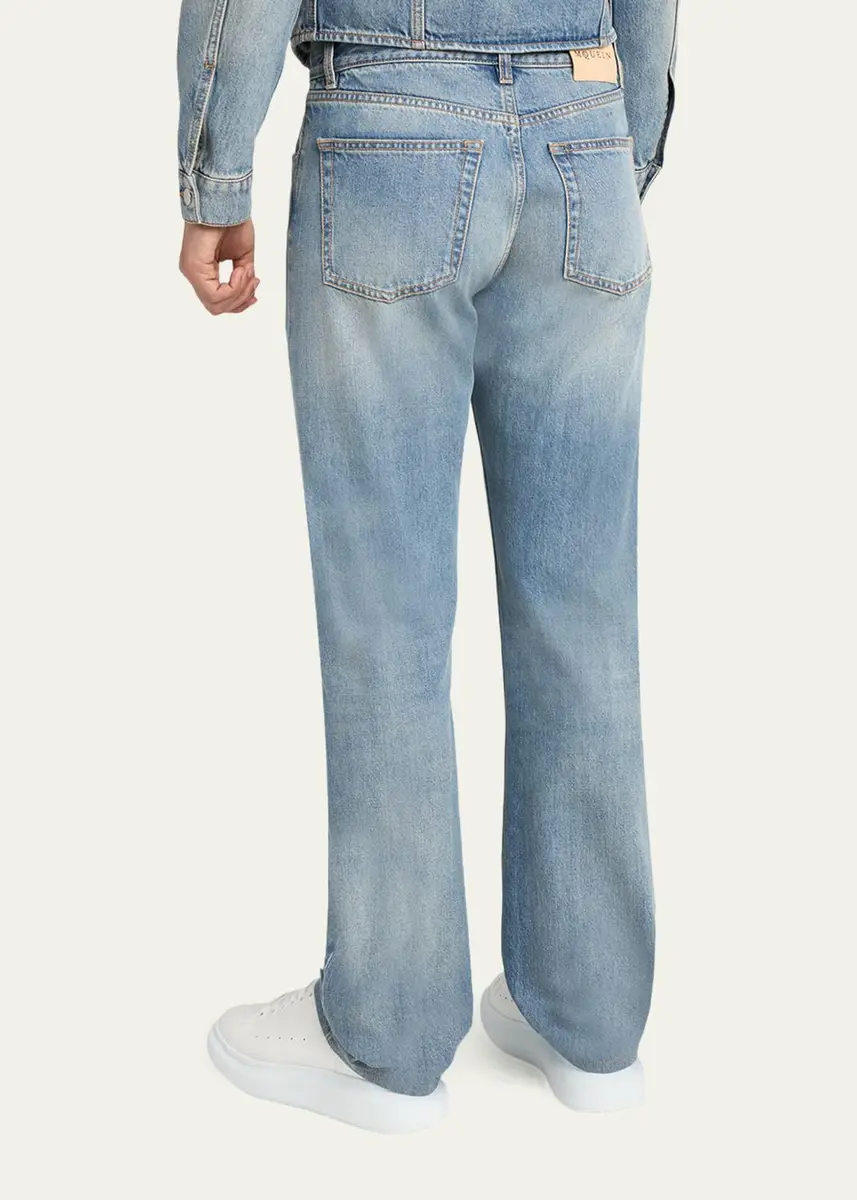 Alexander McQueen Men's Francis Straight-Leg Jeans | Thumbnail 3 Alexander McQueen Men's Francis Straight-Leg Jeans | Thumbnail 3