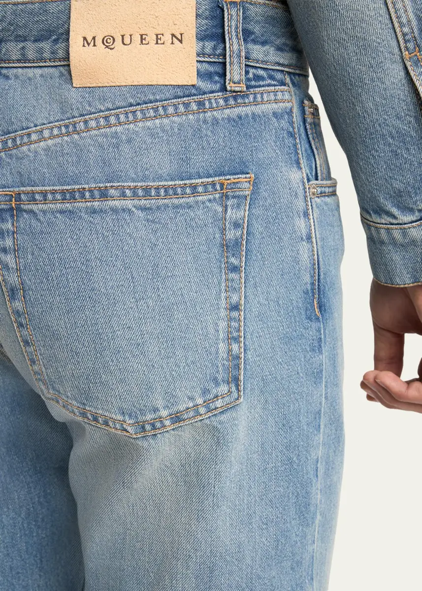 Alexander McQueen Men's Francis Straight-Leg Jeans | Thumbnail 5 Alexander McQueen Men's Francis Straight-Leg Jeans | Thumbnail 5