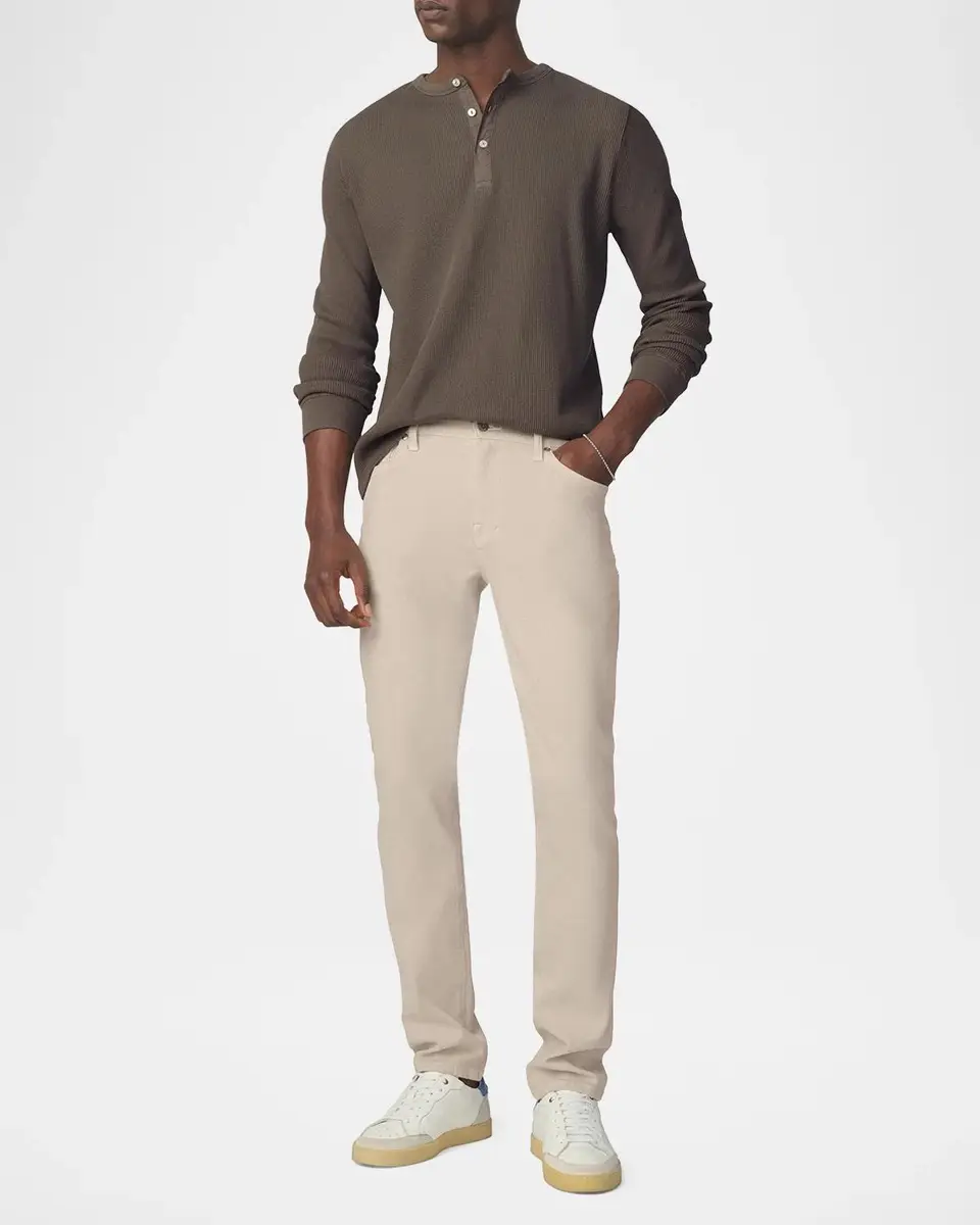 Joe's Jeans Men's Waffle-Knit Cotton Long-Sleeve Henley | Thumbnail 2 Joe's Jeans Men's Waffle-Knit Cotton Long-Sleeve Henley | Thumbnail 2
