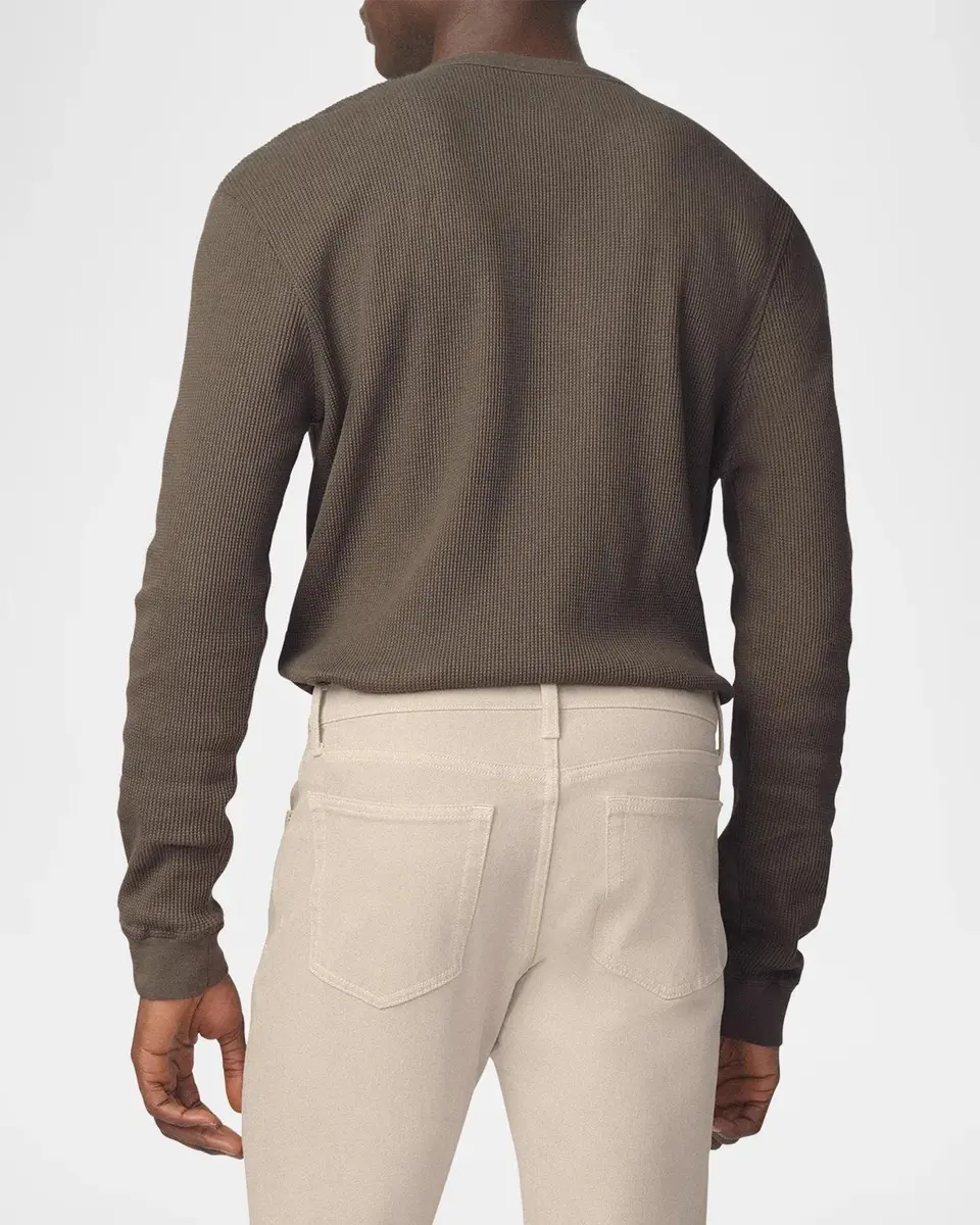 Joe's Jeans Men's Waffle-Knit Cotton Long-Sleeve Henley | Thumbnail 3 Joe's Jeans Men's Waffle-Knit Cotton Long-Sleeve Henley | Thumbnail 3