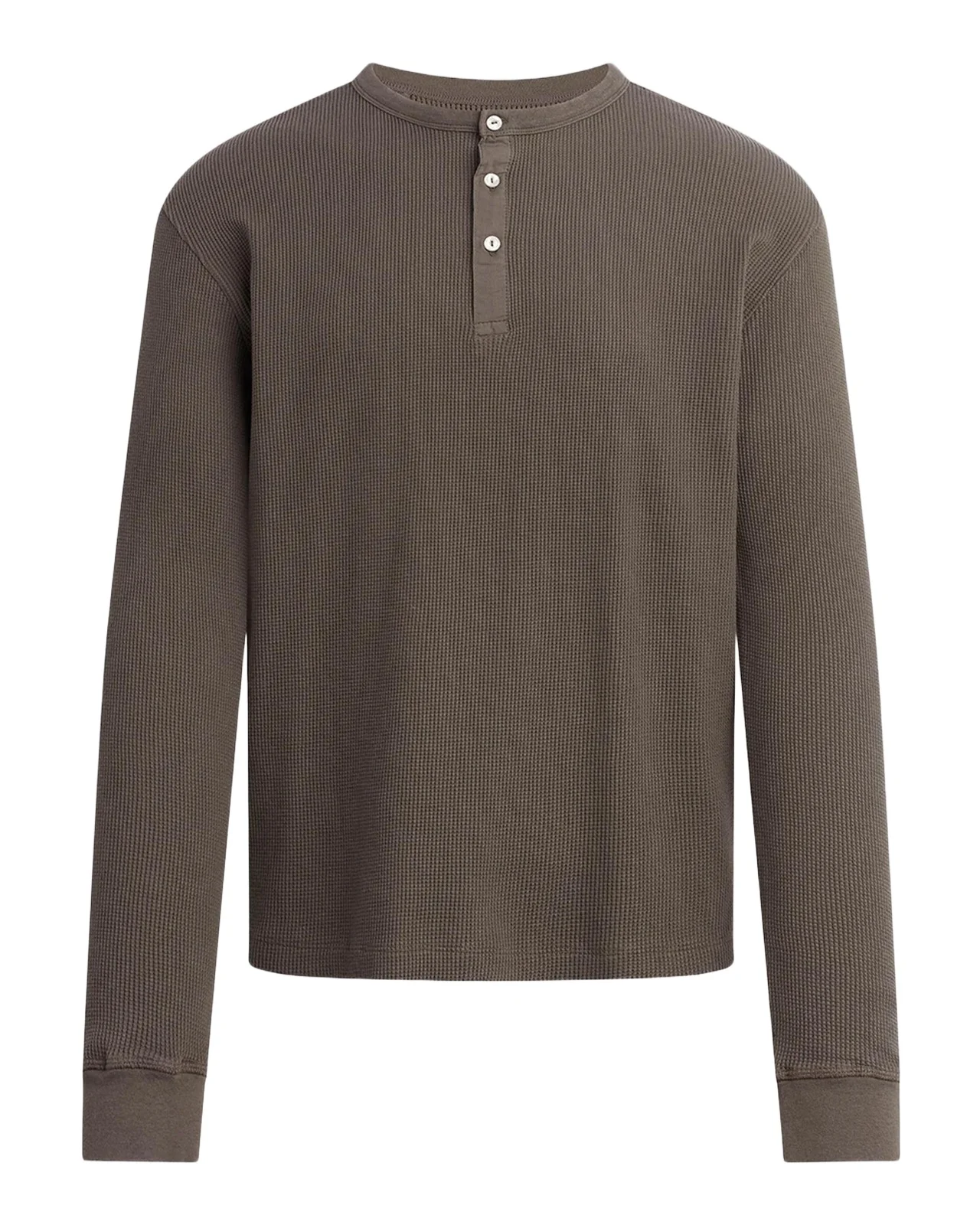 Men's Waffle-Knit Cotton Long-Sleeve Henley Men's Waffle-Knit Cotton Long-Sleeve Henley