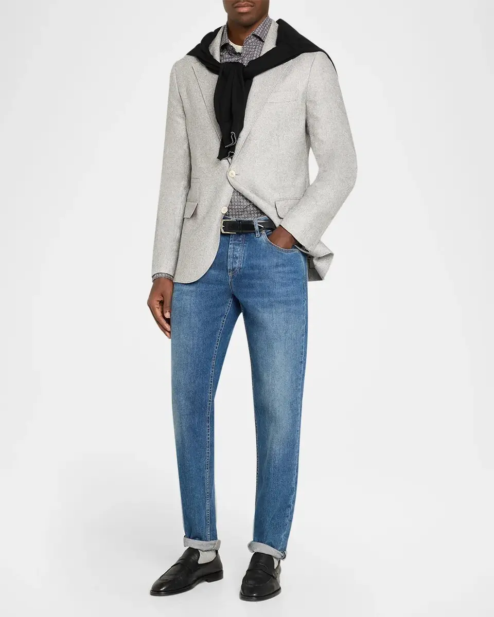 Brunello Cucinelli Overplaid Silk-Cashmere Sport Coat | Thumbnail 2 Brunello Cucinelli Overplaid Silk-Cashmere Sport Coat | Thumbnail 2