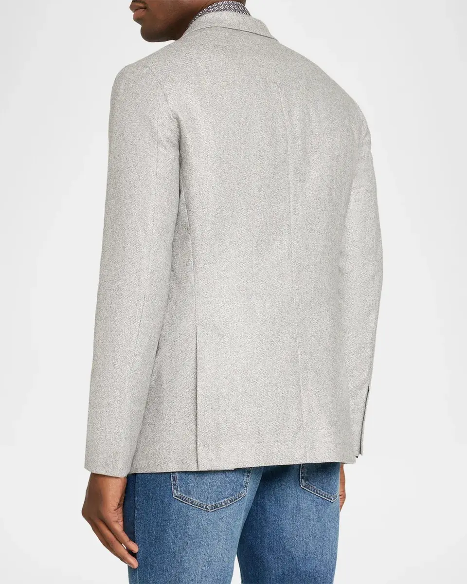 Brunello Cucinelli Overplaid Silk-Cashmere Sport Coat | Thumbnail 3 Brunello Cucinelli Overplaid Silk-Cashmere Sport Coat | Thumbnail 3