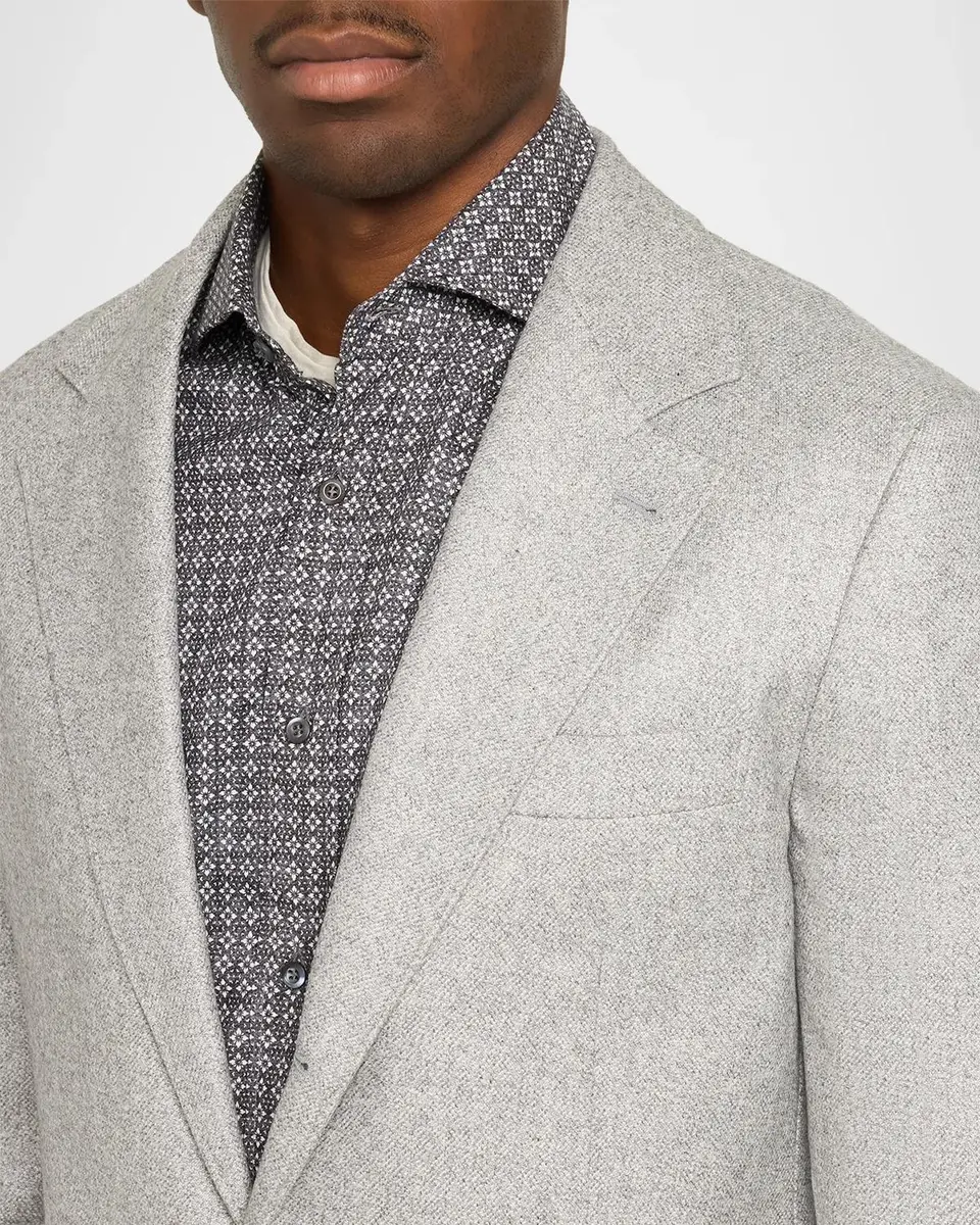 Brunello Cucinelli Overplaid Silk-Cashmere Sport Coat | Thumbnail 5 Brunello Cucinelli Overplaid Silk-Cashmere Sport Coat | Thumbnail 5