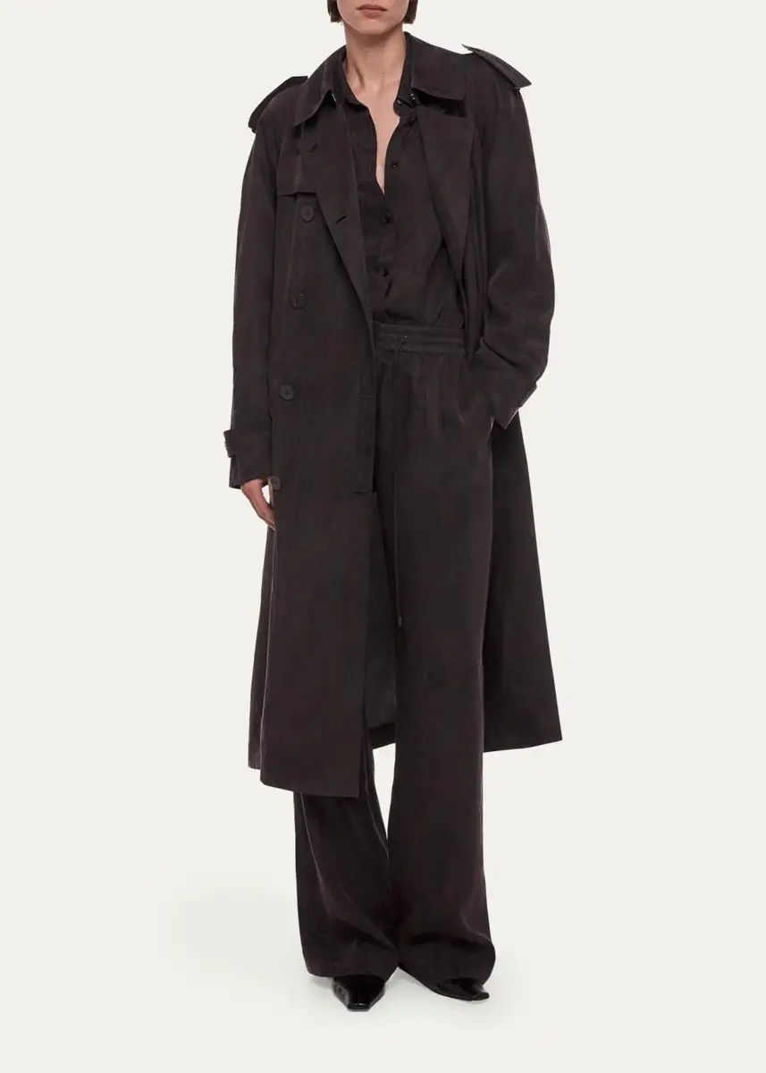 Helmut Lang Fluid Trench Coat | Thumbnail 2 Helmut Lang Fluid Trench Coat | Thumbnail 2