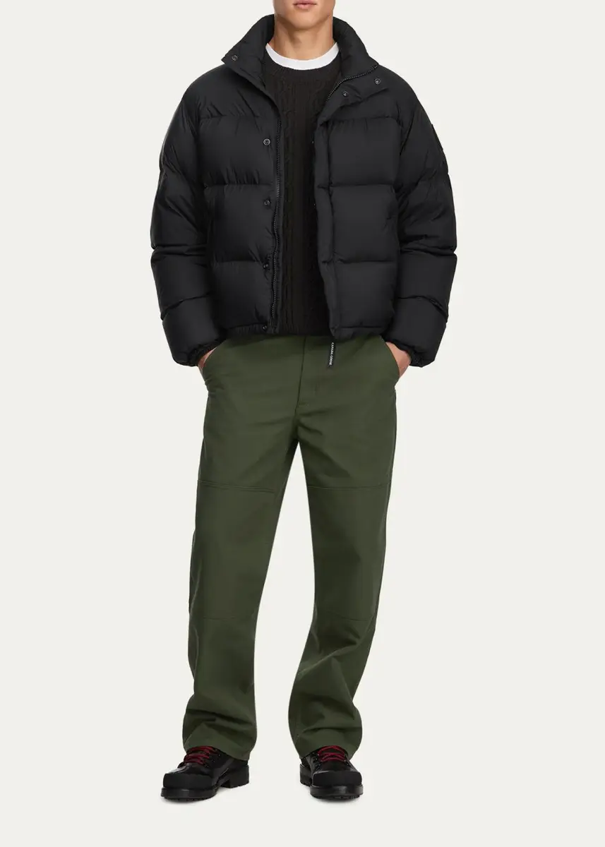 Canada Goose Men's Sterling Quilted Down Short Nylon Puffer Jacket | Thumbnail 2