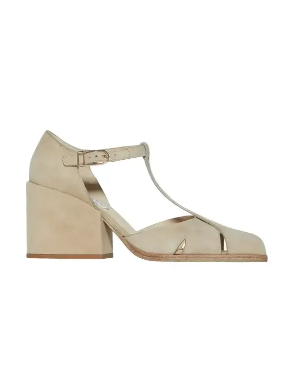 Gabriela Hearst 80mm Hawes Suede T-Strap Sandals