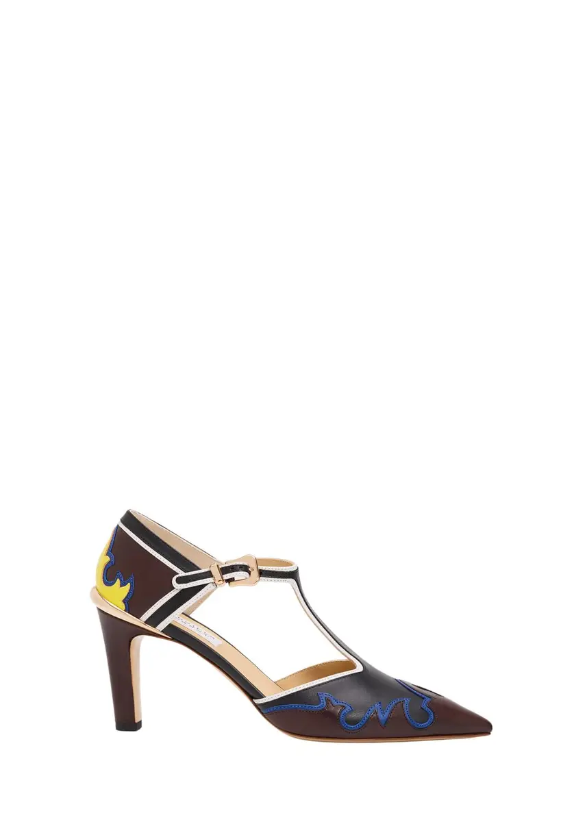 Gabriela Hearst 75mm Duna Western Leather Ankle-Strap Pumps | Thumbnail 4 Gabriela Hearst 75mm Duna Western Leather Ankle-Strap Pumps | Thumbnail 4